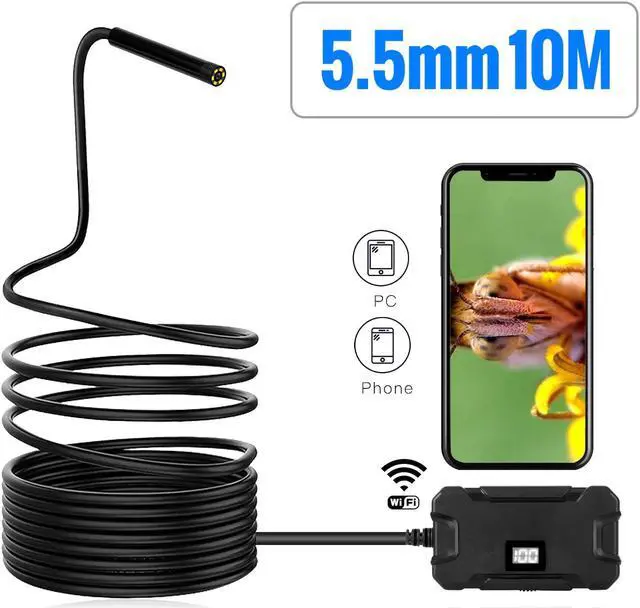 Alt view image 3 of 5 - Endoscope Camera HD1080p WiFi Borescope Inspection Camera Waterproof IP67 Flexible Snake Camera Y13 5.5mm