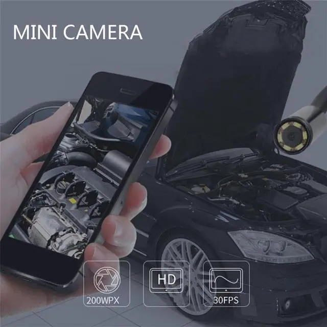 Alt view image 5 of 5 - 1M/1.5M/2M/3.5M 7mm Lens HD 480P USB OTG Snake Endoscope Waterproof 6 LEDs Inspection Pipe Camera Borescope For Android Phone PC