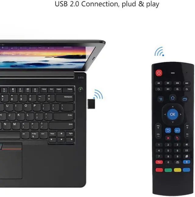 Alt view image 3 of 5 - 2.4G Air Mouse Wireless keyboard Russian 44 IR Learning Mic voice search for Android Smart TV Box PK MX3 t3 Remote Control
