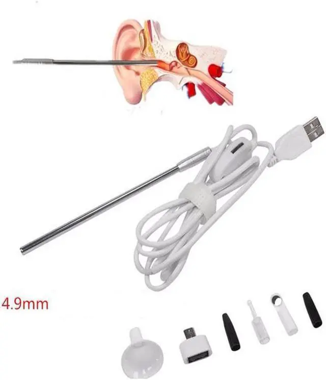 Main image of 10mm USB Endoscope 5M Cable Waterproof Inspection Camera Borescope with 4 LED USB Endoscope Camera