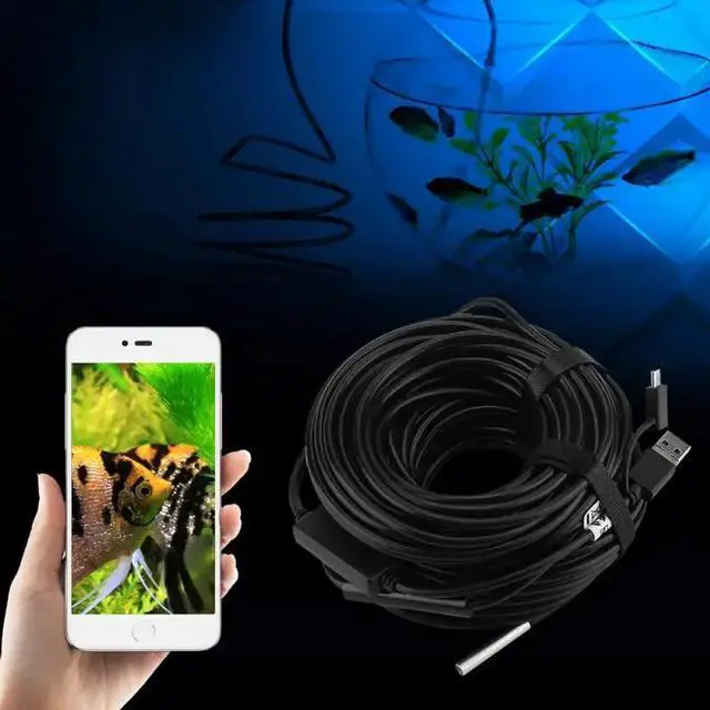Alt view image 3 of 5 - 3 IN 1 20 Meter 5.5mm USB Endoscope with 720P Waterproof Camera for Pipe Car Inspection