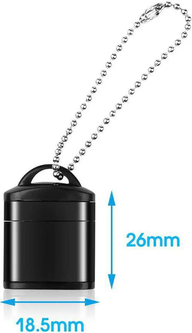 Alt view image 3 of 5 - Portable Mini USB 2.0 Micro SD Memory Card Reader Adapter with Keychain High Speed Card Reader Laptop Accessories