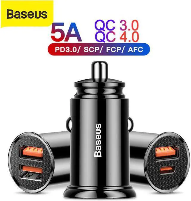 Main image of 30W Quick Charge 4.0 3.0 Car Charger For Samsung SCP USB Type C PD 3.0 Fast Charging Car Phone Charger for Huawei