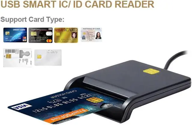 Alt view image 2 of 5 - USB Smart Card Reader For Bank Card IC/ID EMV card Reader High Quality for Windows 7 8 10 Linux OS USB-CCID ISO 7816