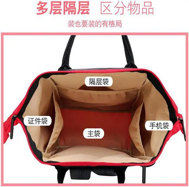 Alt view image 3 of 5 - mouse Diaper Bag Oxford Waterproof Backpack Baby Bag Large Capacity Feeding Baby Mummy Multifunction travel Bag Gift