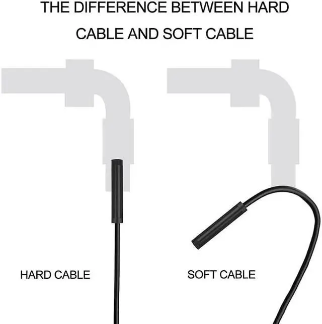 Alt view image 3 of 5 - Endoscope Camera HD720P 8mm lens USB camera semi-rigid Cable Waterproof Iphone Android wireless car inspection borescope