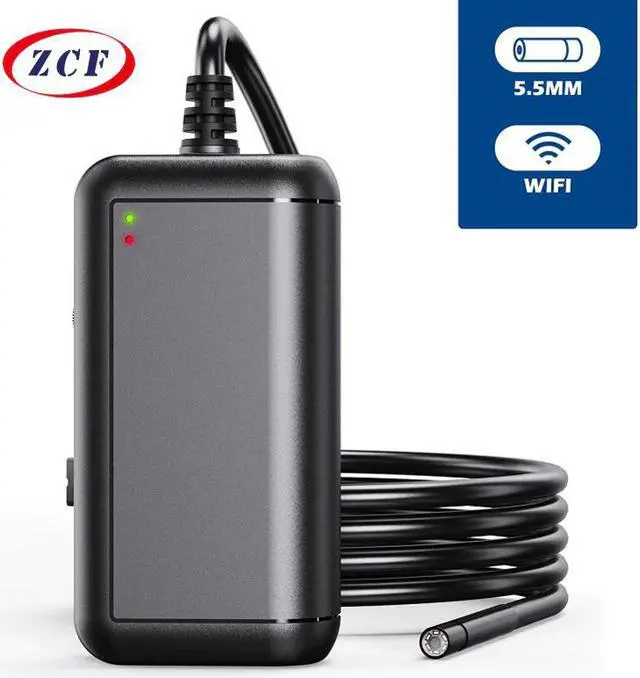 Main image of WIFI Endoscope 5.5mm lens HD1080P IP67 waterproof endoscopy 6 LEDs 2600 mAh inspection borescope camera for Android IPhone