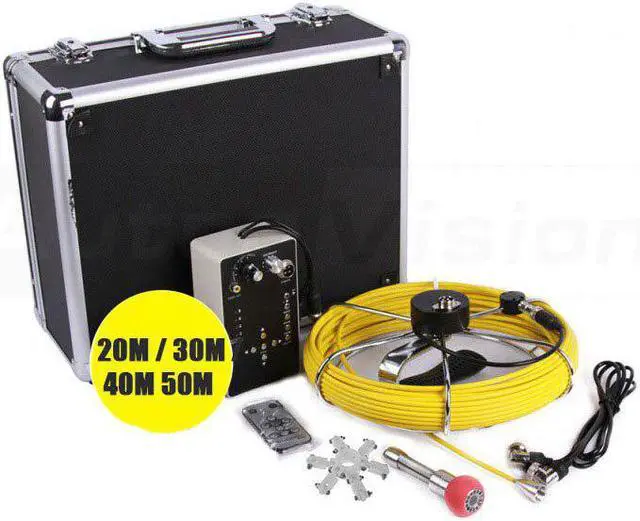 Alt view image 4 of 4 - 7D1 30M 7" LCD 23MM Sewer Drain Pipeline Endoscope Camera with Pulley Professional Pipe Sewer Inspection Tools with DVR function