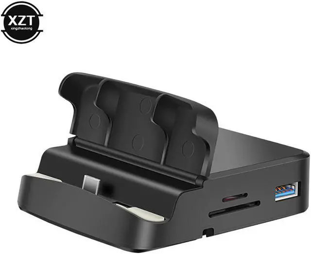 Alt view image 4 of 5 - 8 In 1 Type C HUB Docking Station Phone Stand Dex Pad Station USB C To HDMI Dock Power Charger Kit For MacBook For