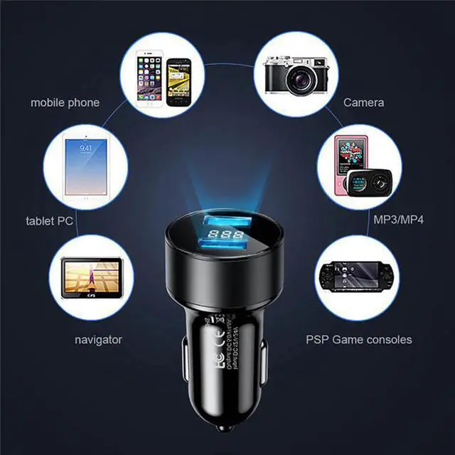 Alt view image 3 of 5 - Car Charger 4.8A Dual USB Fast Charger For  Note 10 Pro  S10 Usb Car Charger For Iphone
