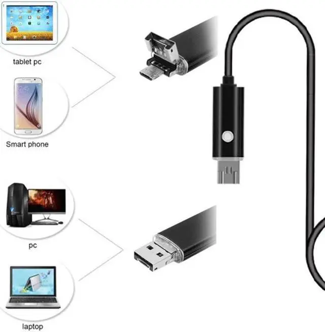 Alt view image 5 of 5 - Ear Endoscope Camera 1080P Video Otoscope Ear Inspect Camera 3.9mm Borescope Digital Otoscop for ios android Phone