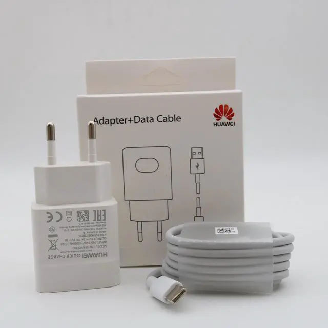 Alt view image 3 of 5 - Original  EU Fast Charger QC 2.0 Quick Charge adapter usb type c cable for   9 nova 2 3 3e 4 5e p20 lite P9 P10