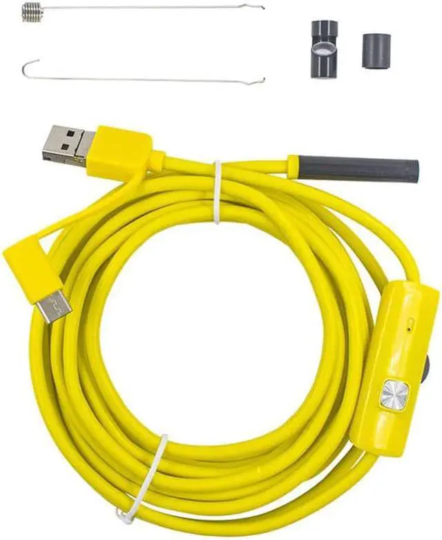 Alt view image 3 of 5 - 7mm Android Endoscope Camera IP67 Waterproof Micro USB Inspection Borescope Camera for Type C OTG PC Mac With 6 LED