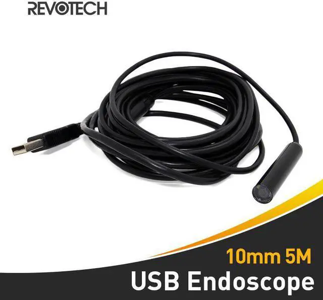 Alt view image 6 of 7 - 10mm USB Endoscope 5M Cable Waterproof Inspection Camera Borescope with 4 LED USB Endoscope Camera