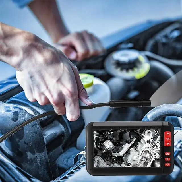 Alt view image 3 of 5 - Ear Spoon Borescope 4.3 Inch Handheld Endoscope F200 Practical Inspection Camera Endoscope Portable Visual Endoscope