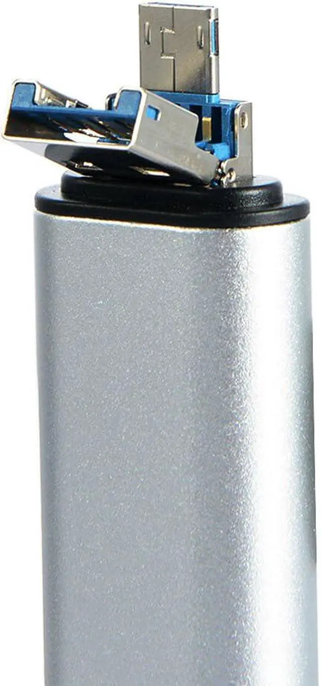 Alt view image 4 of 5 - Portable Mini Design Charming 3 in 1 Card Reader USB Type C Micro USB 3.0 TF SD Card Reader Support Type C OTG Hot Sale