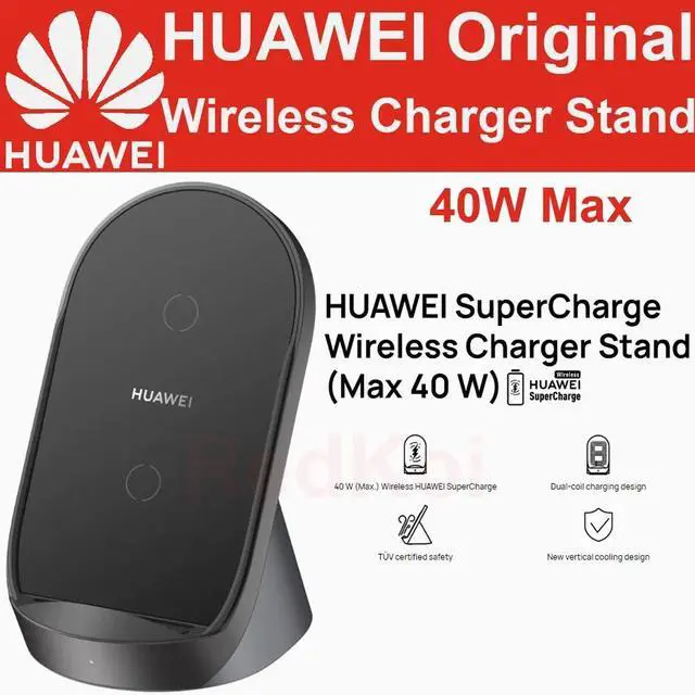 Main image of SuperCharge Wireless Charger Stand 40W Desktop CP62 CP61 AP61 CP60 CP39S CP37 Car Charger P40 Pro + Mate 30 Pro P30 Pro