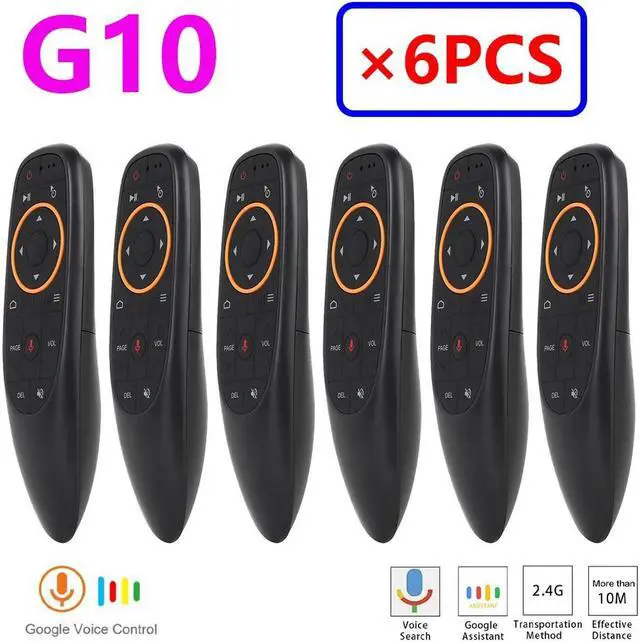 Main image of [6PCS] G10 G10S Googel Voice Search Air Mouse Android TV Box support  Assistant Linux Windows