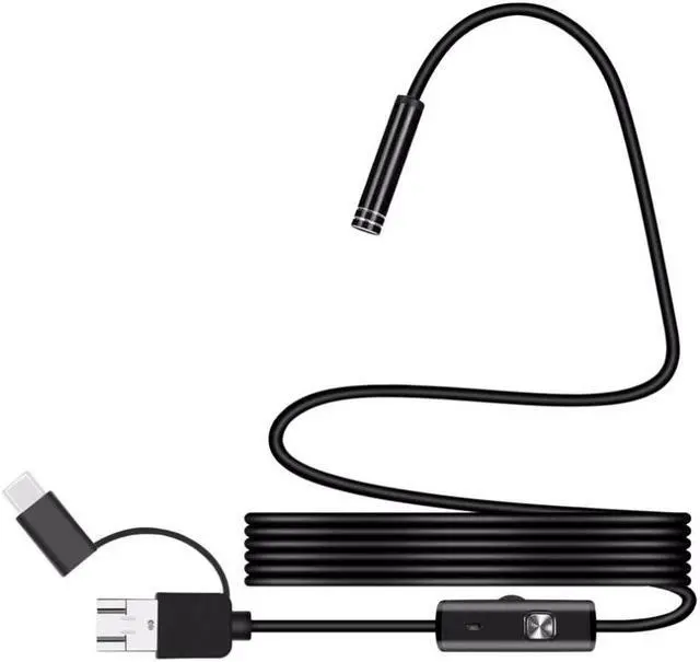 Alt view image 2 of 7 - Endoscope Camera 1200P Sewer Drain Snake Security Usb Camera HD Endoscopic Pipe Locator Usb Borescope Mini Camera