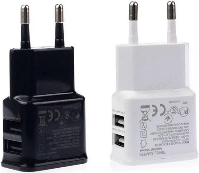 Main image of Mobile Phone Travel Charger 5V 1A EU PLug Wall Charger For Samsung galaxy S6 HTC Xiaomi Dual USB Adapter