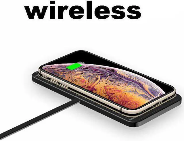 Alt view image 3 of 5 - Universal Wireless Car Charger for iphone X 8 11 pro  Charging Dock Pad  S9 S20  Fast Charger Dashboard Holder Stand