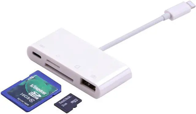 Main image of 4in1 OTG Card Reader iOS Phone SD TF Memory Card Writer USB Camera Connection Kit Adapter for iPhone 11 Pro XS MAX XR 6 7 8 iPad