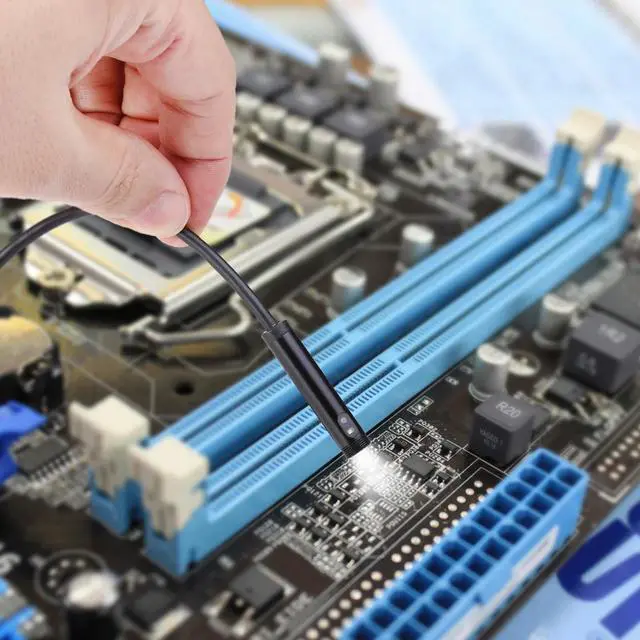 Alt view image 5 of 5 - 8mm 1m 3.5m 5m Dual Lens Endoscope Inspection Camera IP67 Waterproof 2MP Borescope Snake Inspection Tube Camera for Android PC