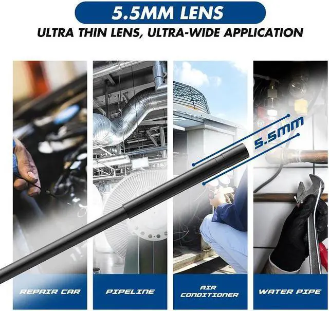 Alt view image 3 of 5 - WIFI Endoscope 5.5mm lens HD1080P IP67 waterproof endoscopy 6 LEDs 2600 mAh inspection borescope camera for Android IPhone