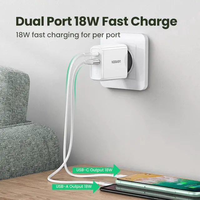 Alt view image 3 of 5 - 36W Fast USB Charger Quick Charge 4.0 3.0 Type C PD Fast Charging for iPhone 11 USB Charger with QC 4.0 3.0 Phone Charger