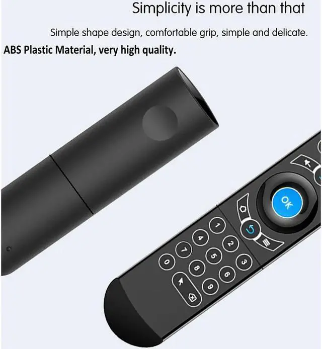 Alt view image 5 of 5 - PRO 2.4G Smart Voice Remote Control Backlit Gyro IR Learning Wireless Air Mouse for X96 Mini H96 MAX Android TV Box vs G20