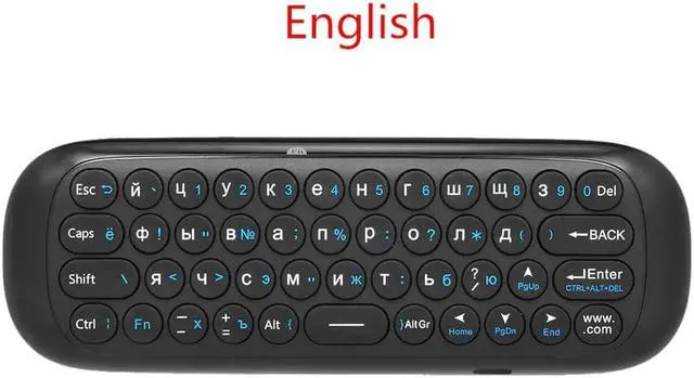 Alt view image 3 of 5 - W1 Mini Air Mouse Gyro Sensing 2.4G Remote Contro English or  Wireless Keyboard for Smart Android TV Box mini PC