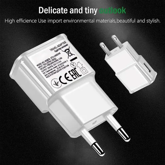 Alt view image 3 of 5 - Quick Charge QC 3.0 Micro USB Phone Chargers Cable Fast Charging Wall Charger for   Redmi Android Micro Cable