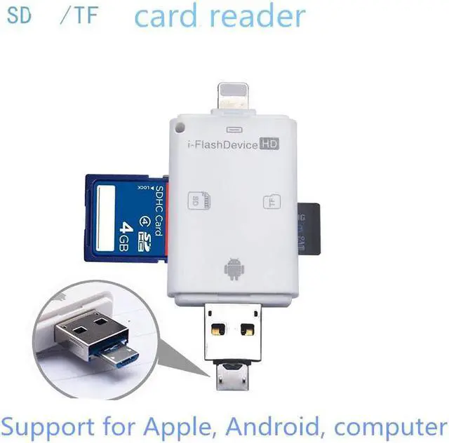 Main image of Flash Drive SD TF Card Reader For iPhone pro 11 8 X 7 6s 6 Plus 5 s iPad 4 Air Mini 2 3 for IOS 12