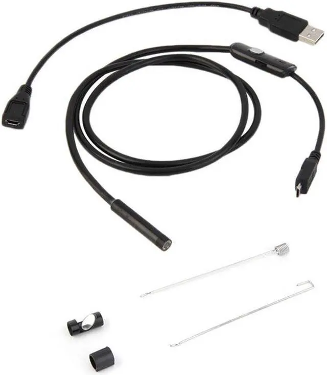 Alt view image 6 of 7 - 1M 7mm Lens USB Endoscope Camera Waterproof Flexible Wire Snake Tube Inspection Borescope For OTG Compatible Android Phones