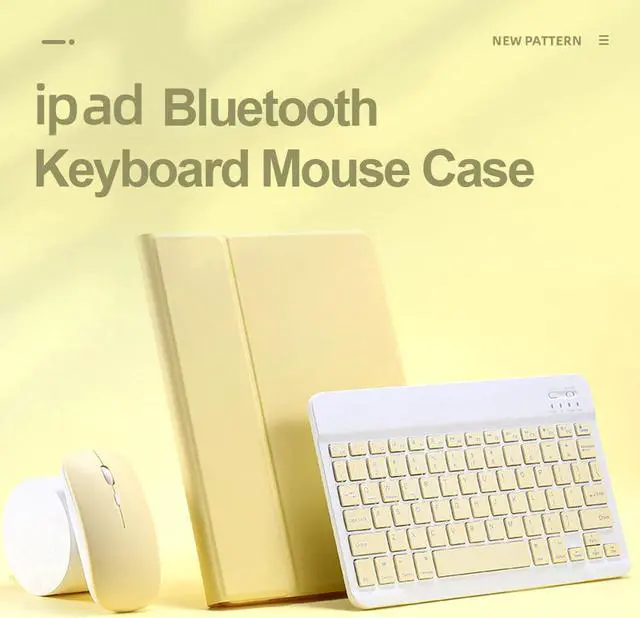 Alt view image 2 of 5 - For iPad Pro 11 9.7 10.5 Air 1 2 3 5th 6th 7th Generation Bluetooth Mouse Keyboard Case for iPad 9.7 2017 2018 2019 10.2 Cover