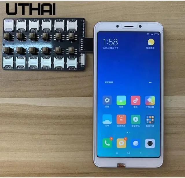 Alt view image 5 of 5 - T13 12-Card Slot SIM Card Adapter Multi SIM Card Reader For iPhone Android Mini SIM Nano Sim Card Free Restart Switcher