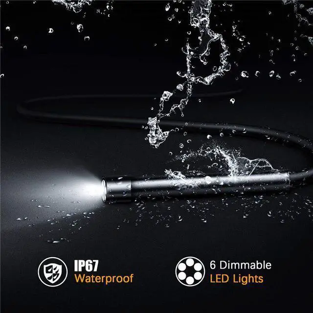 Alt view image 4 of 5 - 5.5mm WiFi Endoscope Inspection Camera with 6Led Wireless Borescope Snake Hard Cable Camera for iPhone Android Smartphone