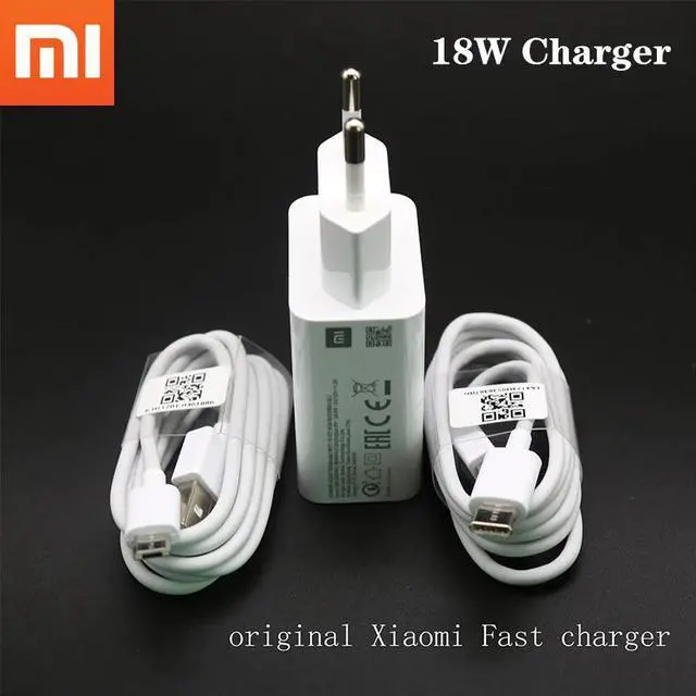 Main image of 100% Original  Mi9 SE 18W fast wall charger QC3.0 fast charger adapter 100cm USB 3.1 data cable for MI 9 SE 8 6 mix 2 2S 3