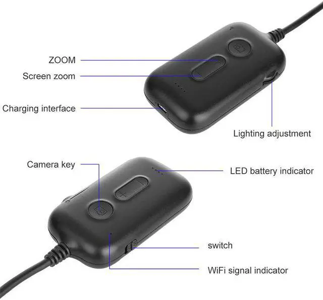 Alt view image 2 of 5 - 5.5mm 1080P HD Inspection Camera 3X Zoom Wireless Endoscope Camera 2MP Semi-Rigid Snake Camera For Inspecting Engine Sewer