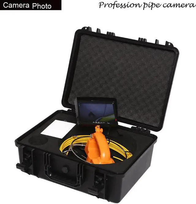 Alt view image 5 of 5 - 960P AHD Meter counter DVR audio Pipe Wall Sewer Inspection Camera System 60m Pipe Video snake Endoscope Camera with audio