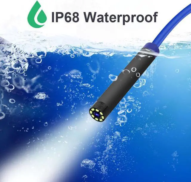 Alt view image 3 of 5 - 8mm IOS Android USB WiFi Endoscope Inspection Camera HD 8 Adjustable LED Light IP68 Waterproof Endoscope for Car Repair Tools