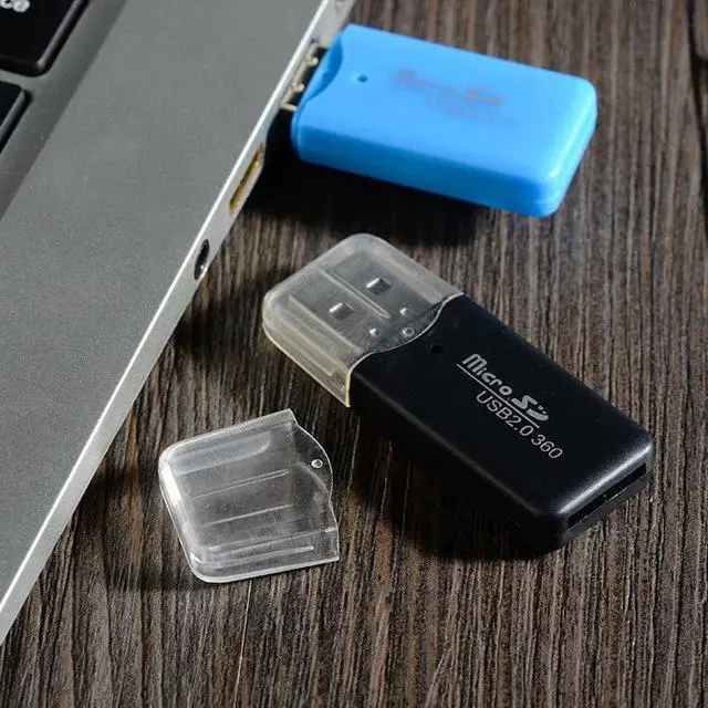 Alt view image 4 of 5 - 1/2PCS High Quality Mini USB 2.0 Card Reader for Micro SD Card TF Card Adapter Plug and Play Colourful Choose from for Tablet PC