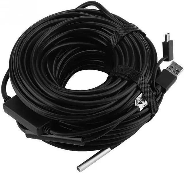 Alt view image 2 of 5 - 1 Set Portable USB Endoscope 20-Meter 5.5mm Waterproof Endoscope with 720P USB Inspection Camera for Pipe Car Inspection