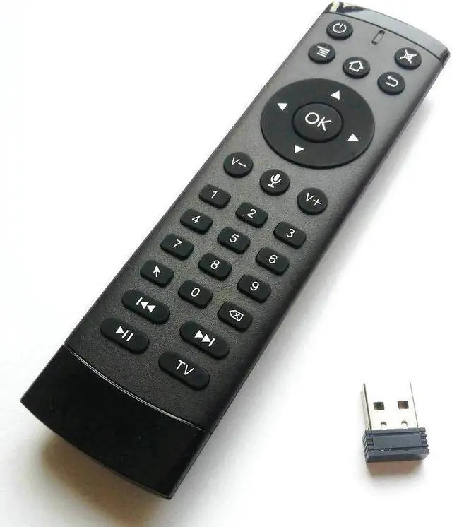 Alt view image 2 of 5 - T2M 2.4G Gyro Air Mouse IR Learning Google Voice Search for Android Smart TV Box PK T1M G10s G20s G30s G21 Pro Remote Control