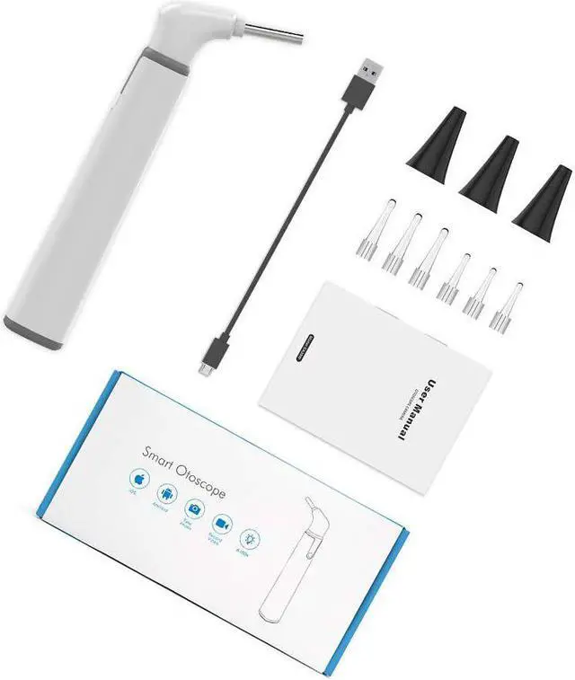 Alt view image 3 of 5 - Ear Endoscope Camera 1080P Video Otoscope Ear Inspect Camera 3.9mm Borescope Digital Otoscop for ios android Phone