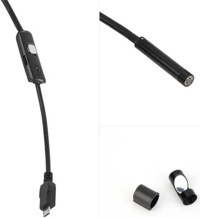 Alt view image 3 of 5 - 1M/1.5M/2M/3.5M 7mm Lens HD 480P USB OTG Snake Endoscope Waterproof 6 LEDs Inspection Pipe Camera Borescope For Android Phone PC