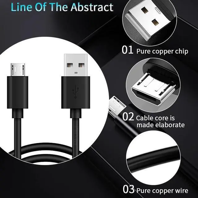 Alt view image 5 of 5 - EU US Wall Adaptive Charger For  Fast QC 3.0 Charge Power Adapter Micro USB C Cable For Galaxy S20 S10 S9 S8 S7