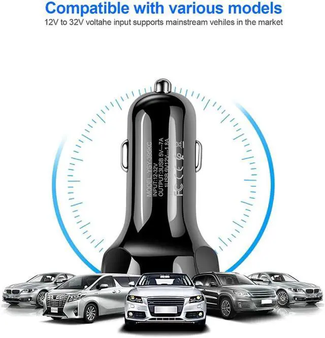 Alt view image 4 of 5 - 3A USB Car Charger Quick Charge 3.0 Fast Car Charging For Samsung S10 S9 S20 Plus iPhone 11 X Xs XR QC3.0 Charger Car-Chargers