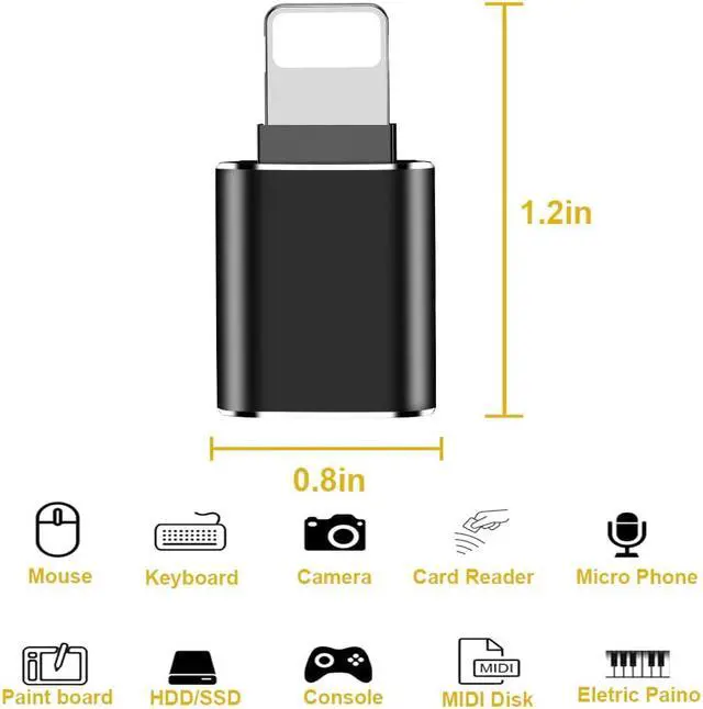 Alt view image 3 of 5 - SD Card Reader 3.0 Micro SD/USB Flash Drive/ Adapter Converter for IOS 13 Version 7 8 6 S Plus X for iphone USB3.0 Adaptador