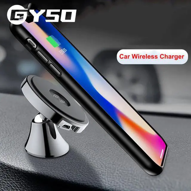 Alt view image 3 of 5 - Wireless Car Charger for iPhone 11 Pro XS Max XR X 8 Plus wireless chargers USB Qi Charging For Samsung Galaxy S10 S20 S9